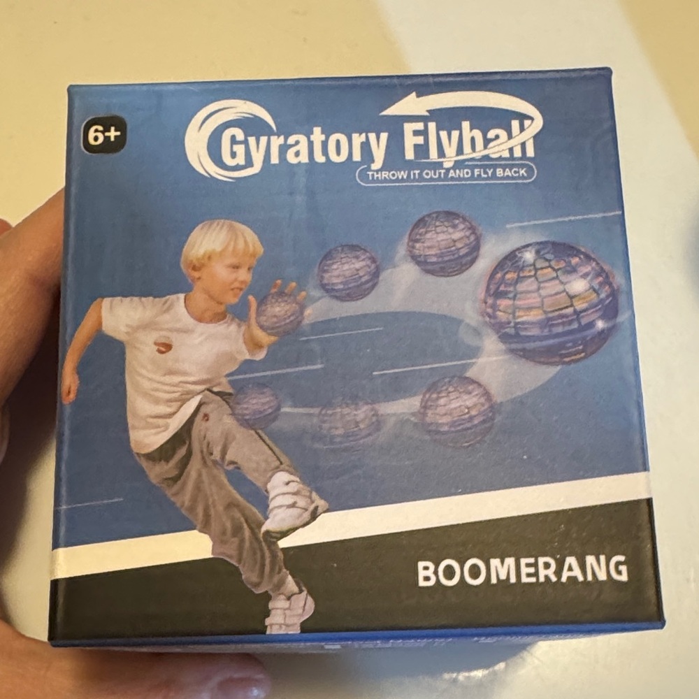 Blue Boomerang Toy - Return-Flight Throwing Disc